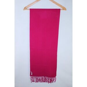 Enzo Montoroni Women's Deep Pink Wool Cashmere Blend Scarf